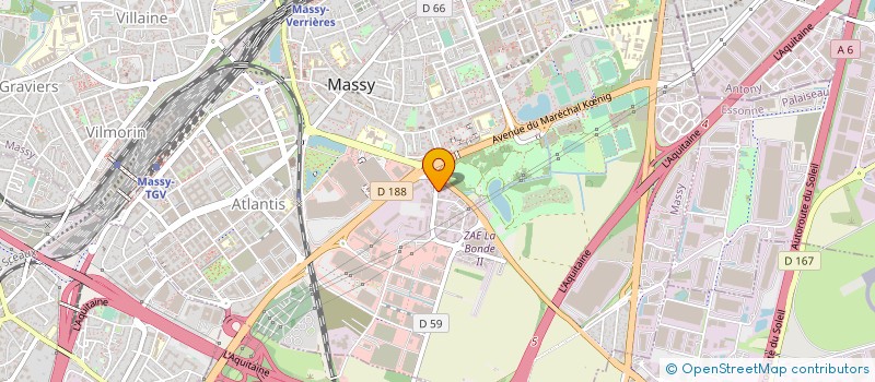 localisation de l'entreprise SANI FLUIDES SERVICES à MASSY