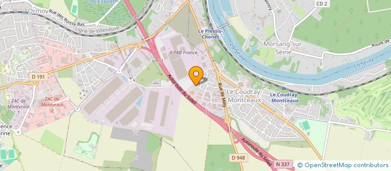 localisation de l'entreprise SANI-HELP SERVICES SAS à LE COUDRAY-MONTCEAUX