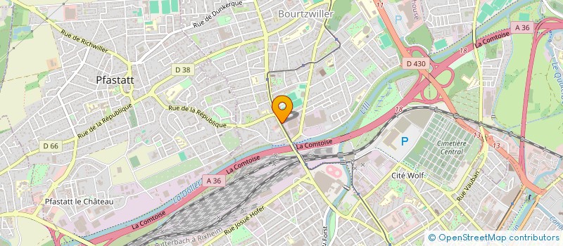 localisation de l'entreprise SANI PRO SARL  MULHOUSE