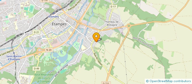 localisation de l'entreprise SANI SERVICE 91 à MORIGNY-CHAMPIGNY