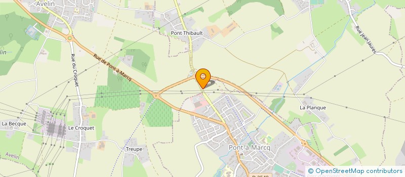 localisation de l'entreprise SANI SERVICES à PONT-A-MARCQ