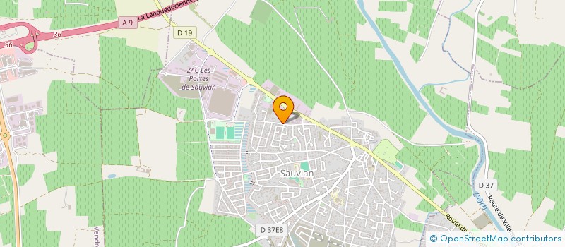 localisation de l'entreprise SANI TECH EN R  SAUVIAN