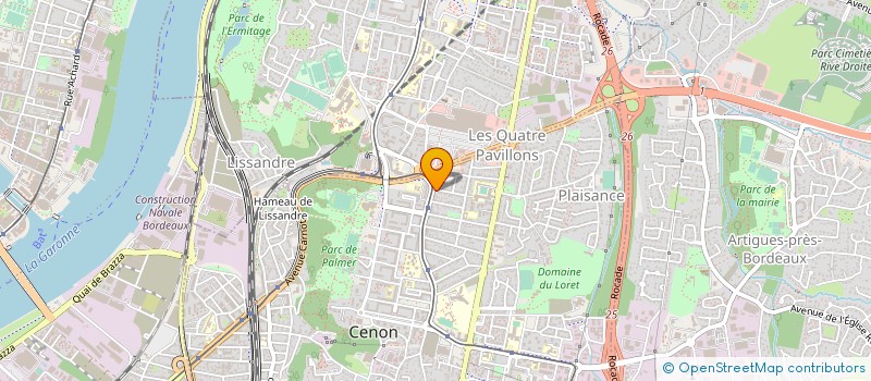 localisation de l'entreprise SANI TECHNEAU CONCEPT à CENON
