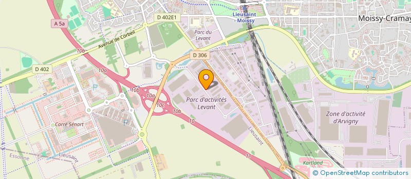 localisation de l'entreprise SANI THERMIQUE à LIEUSAINT