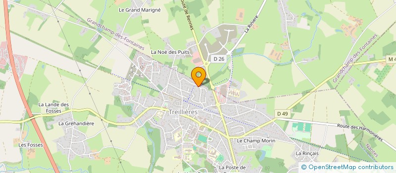 localisation de l'entreprise SANIAL  TREILLIERES