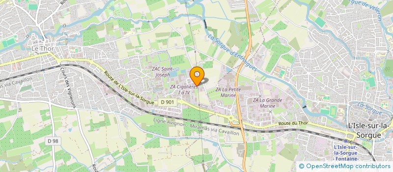 localisation de l'entreprise SANICHAUF  LE THOR