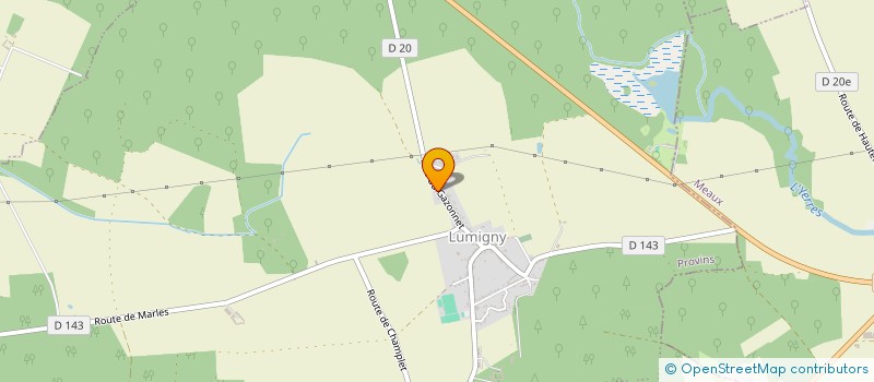 localisation de l'entreprise SANICHAUF 77 à LUMIGNY-NESLES-ORMEAUX
