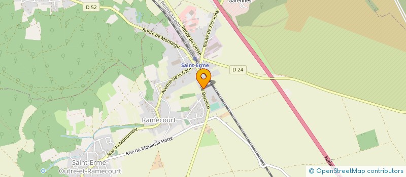 localisation de l'entreprise SANICHAUFF CONSEIL  SAINT-ERME-OUTRE-ET-RAMECOURT