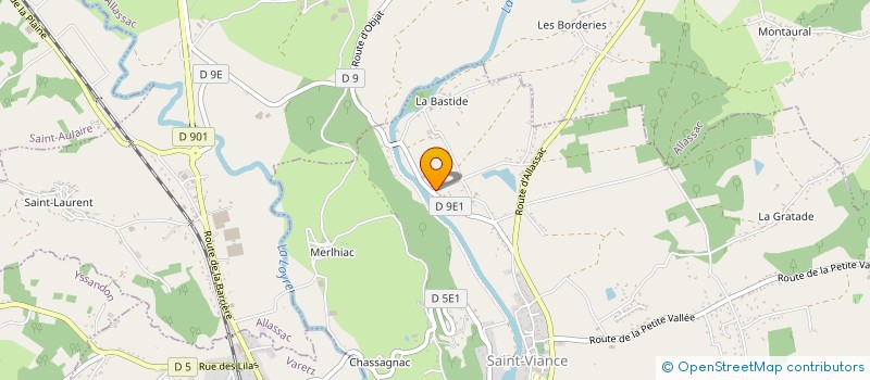 localisation de l'entreprise SANICHAUFF SERVICES  SAINT-VIANCE