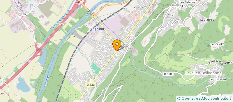 localisation de l'entreprise SANICHAUFFE 38  VILLARD-BONNOT