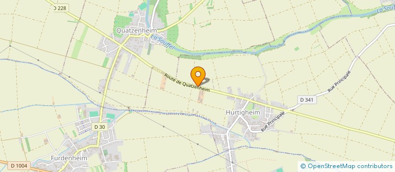 localisation de l'entreprise SANICHAUFFE MULLER  HURTIGHEIM