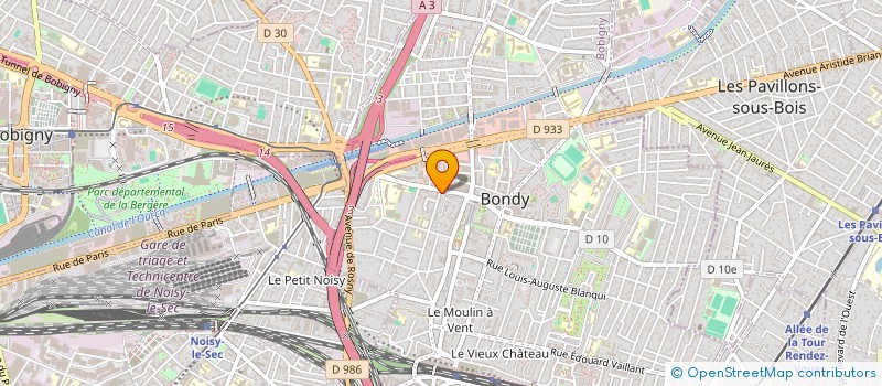 localisation de l'entreprise SANICHO  BONDY