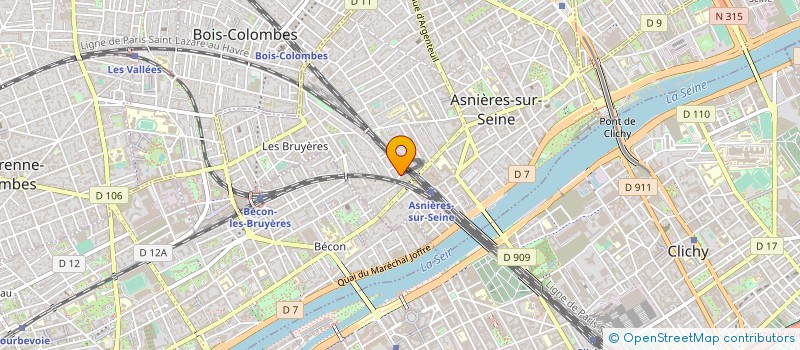 localisation de l'entreprise SANICLIM à ASNIERES-SUR-SEINE