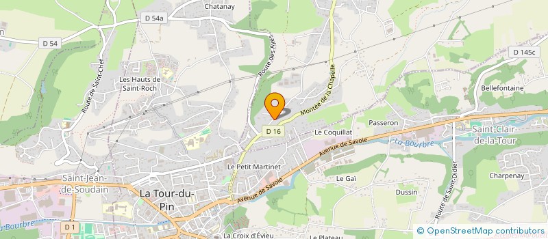 localisation de l'entreprise SANICONFORT  LA CHAPELLE-DE-LA-TOUR