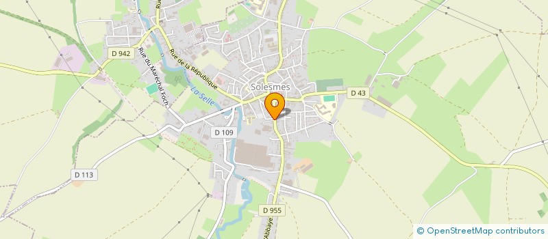localisation de l'entreprise SANIEZ SERVICES à SOLESMES