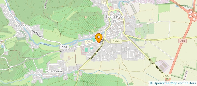 localisation de l'entreprise SANIFOR  SOULTZ-HAUT-RHIN