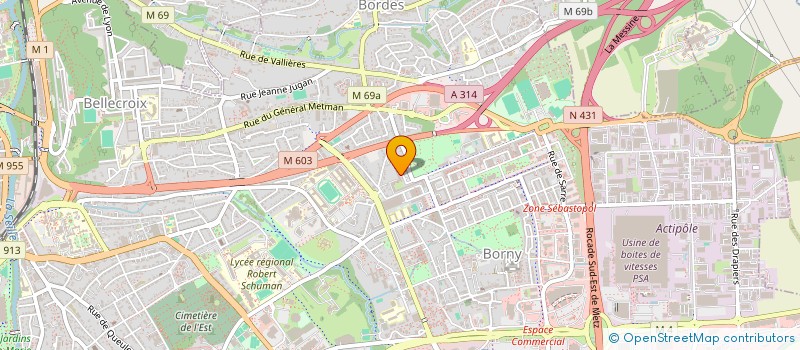 localisation de l'entreprise SANIFRANCE  METZ