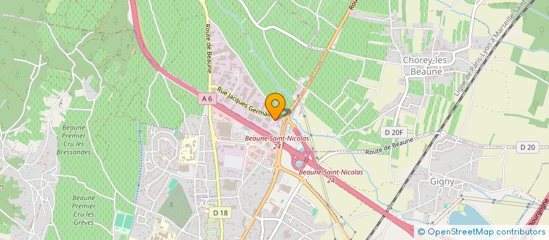 localisation de l'entreprise SANIGEST  SAVIGNY-LES-BEAUNE