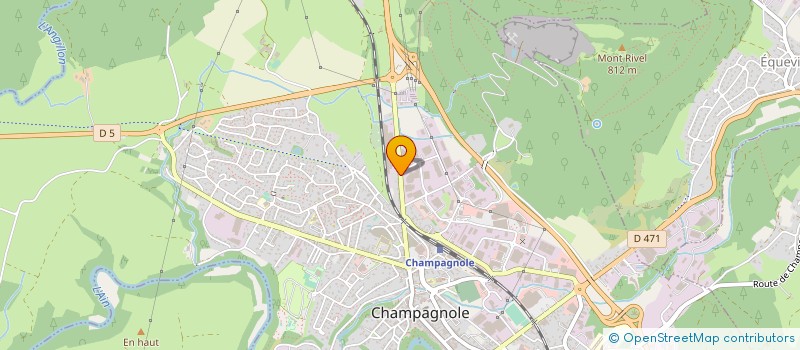 localisation de l'entreprise SANIJURA SNC  CHAMPAGNOLE