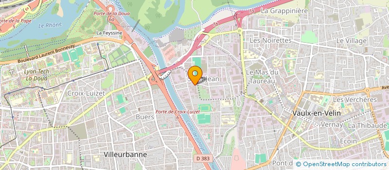 localisation de l'entreprise SANILOGIS  VILLEURBANNE