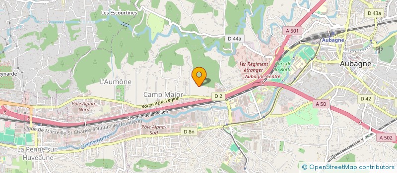 localisation de l'entreprise SANILUX  AUBAGNE