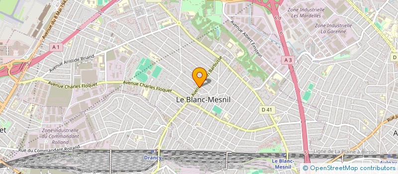 localisation de l'entreprise SANINA à LE BLANC-MESNIL