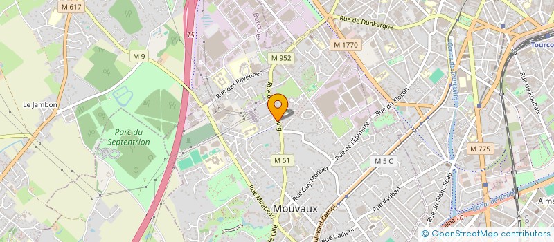 localisation de l'entreprise SANIPACK  MOUVAUX