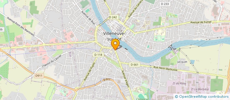 localisation de l'entreprise SANIRAC à VILLENEUVE-SUR-LOT