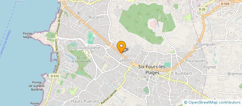 localisation de l'entreprise SANIRAMY à SIX-FOURS-LES-PLAGES