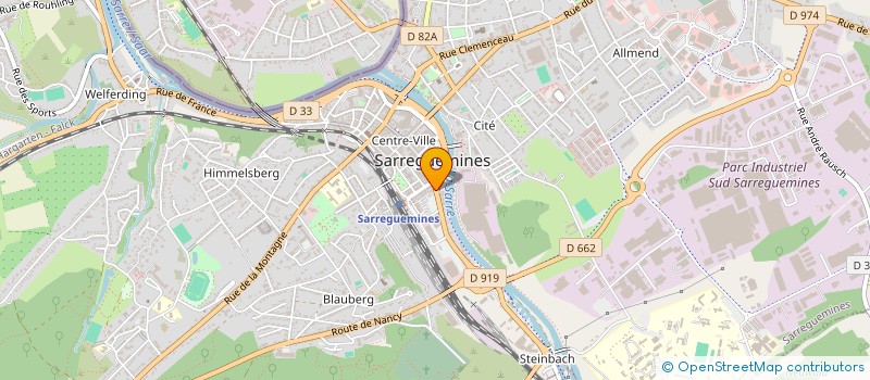 localisation de l'entreprise SANISAR à SARREGUEMINES