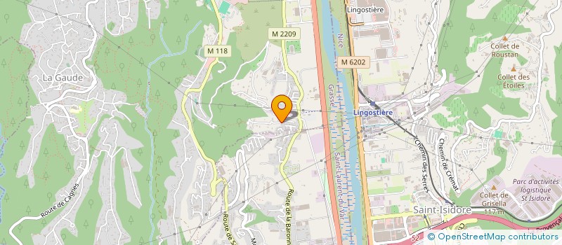 localisation de l'entreprise SANISUD  LA GAUDE