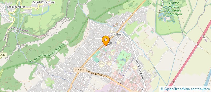 localisation de l'entreprise SANIT 'AIR CONFORT  CROLLES