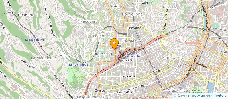 localisation de l'entreprise SANIT CHAUD MODERNE à NICE