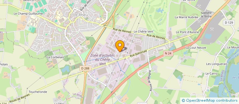 localisation de l'entreprise SANIT-CHAUFFAGE BODIN ET BILHEUDE à LE RHEU