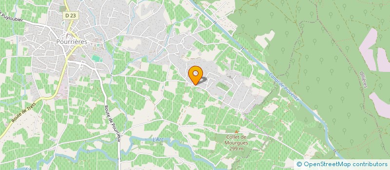 localisation de l'entreprise SANIT ENERGIES  POURRIERES