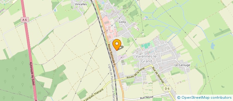 localisation de l'entreprise SANIT ETANCH CHAUF COUVERTURE CHALONNAIS  VARENNES-LE-GRAND