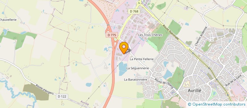 localisation de l'entreprise SANIT FRANCE OUEST à AVRILLE