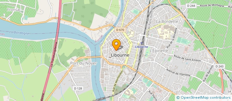 localisation de l'entreprise SANIT SERVICE à LIBOURNE