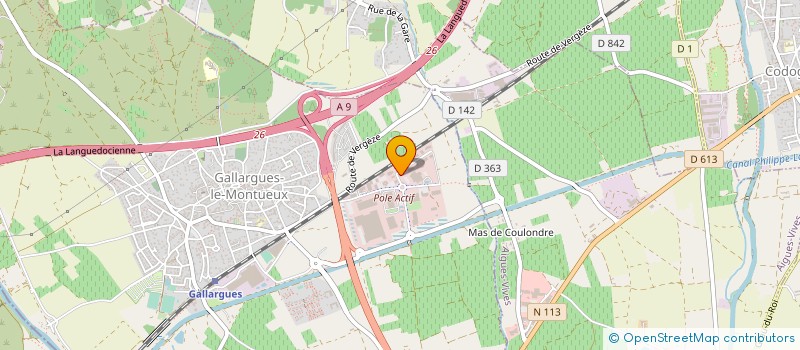 localisation de l'entreprise SANIT SERVICE à GALLARGUES-LE-MONTUEUX
