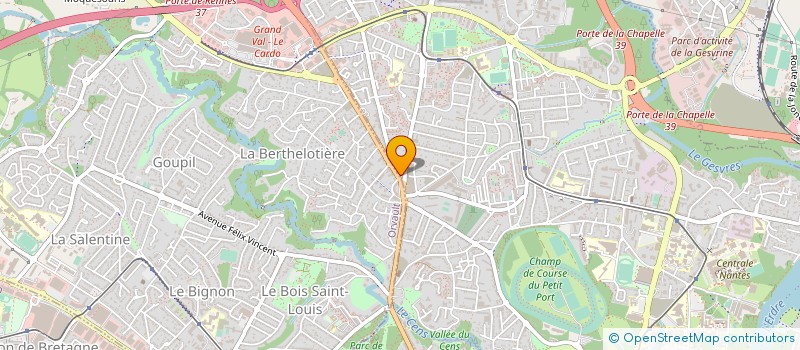 localisation de l'entreprise SANIT SERVICES à NANTES