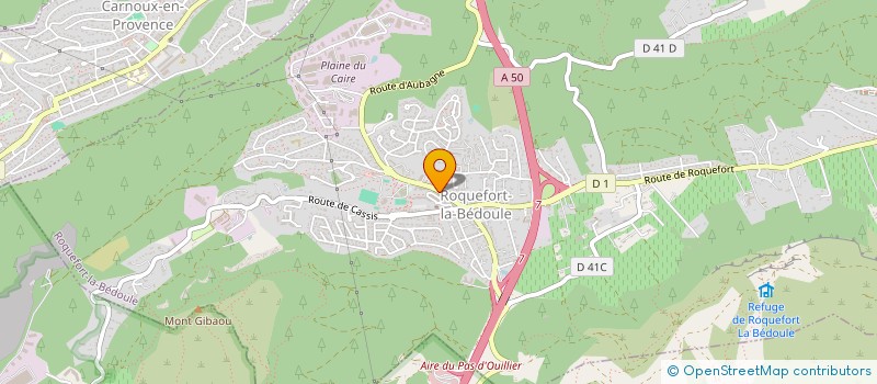 localisation de l'entreprise SANIT-URGENCE à ROQUEFORT-LA-BEDOULE