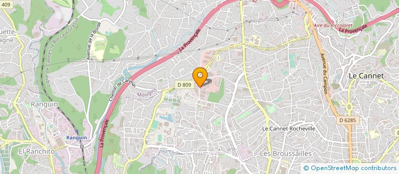 localisation de l'entreprise SANITAIRE CHAUFAGE PELISERO à LE CANNET