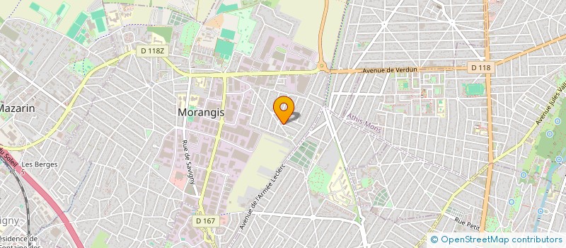 localisation de l'entreprise SANITAIRE CHAUFFAGE AMELIOR BATIMEENT  MORANGIS