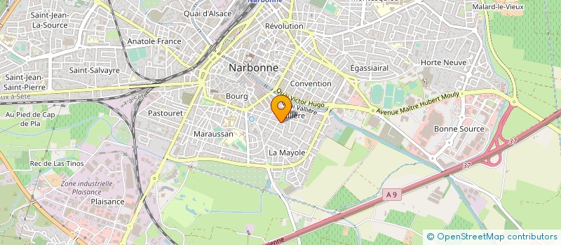 localisation de l'entreprise SANITAIRE CHAUFFAGE ENTRETIEN à NARBONNE