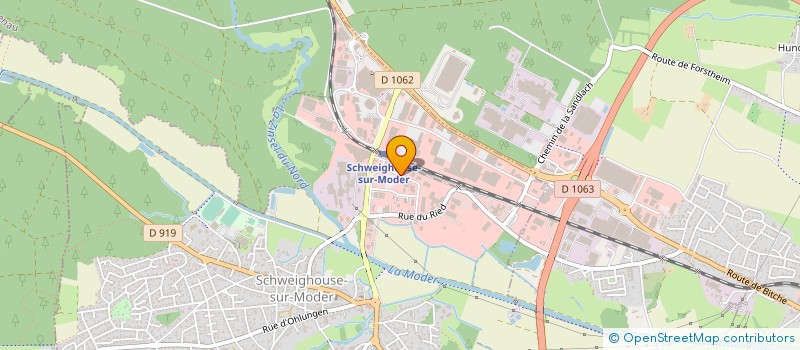 localisation de l'entreprise SANITAIRE CHAUFFAGE FISCHER à SCHWEIGHOUSE-SUR-MODER