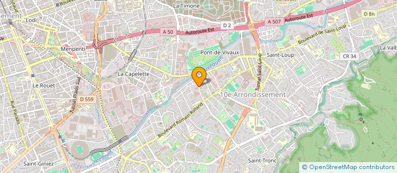 localisation de l'entreprise SANITAIRE CHAUFFAGE SERVICE à MARSEILLE