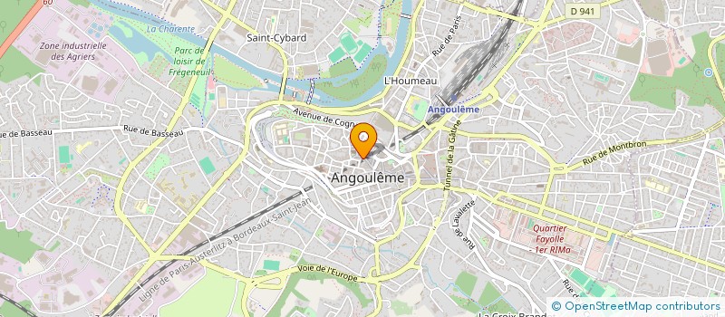 localisation de l'entreprise SANITAIRE ELECTRICITE CHAUFFAGE à ANGOULEME