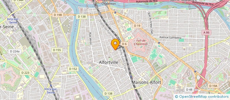 localisation de l'entreprise SANITAIRE ELECTRICITE CHAUFFAGE COUVERTURE PLOMBERIE à ALFORTVILLE