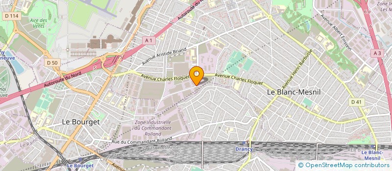 localisation de l'entreprise SANITAIRE ET MATERIEL THERMODYNAMIQUE ET AERAULIQUE à LE BLANC-MESNIL