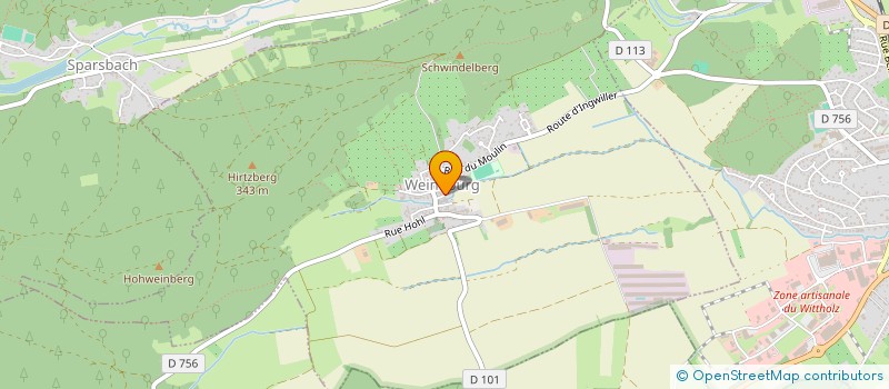 localisation de l'entreprise SANITAIRE PLOMBERIE INSTALLATION DEPANN  WEINBOURG